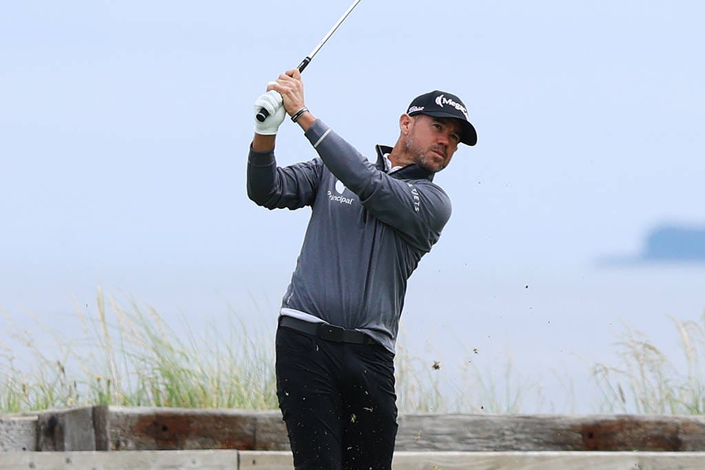 Brian Harman at Royal Portrush's 6th hole
